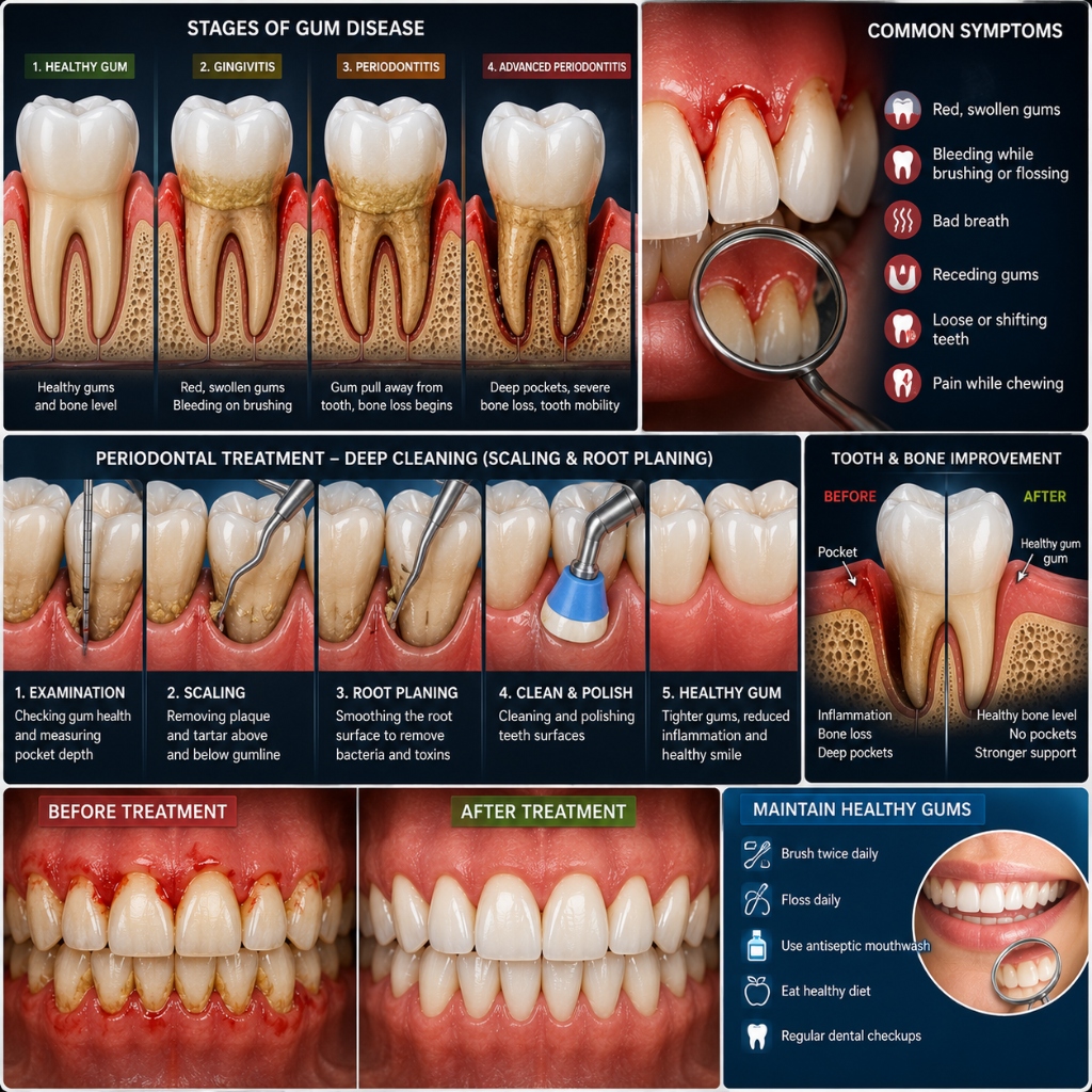 Gum Disease & Periodontal Treatment Example 1
