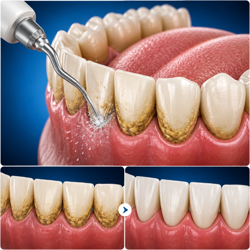 Teeth Scaling & Ultrasonic Cleaning Example 1