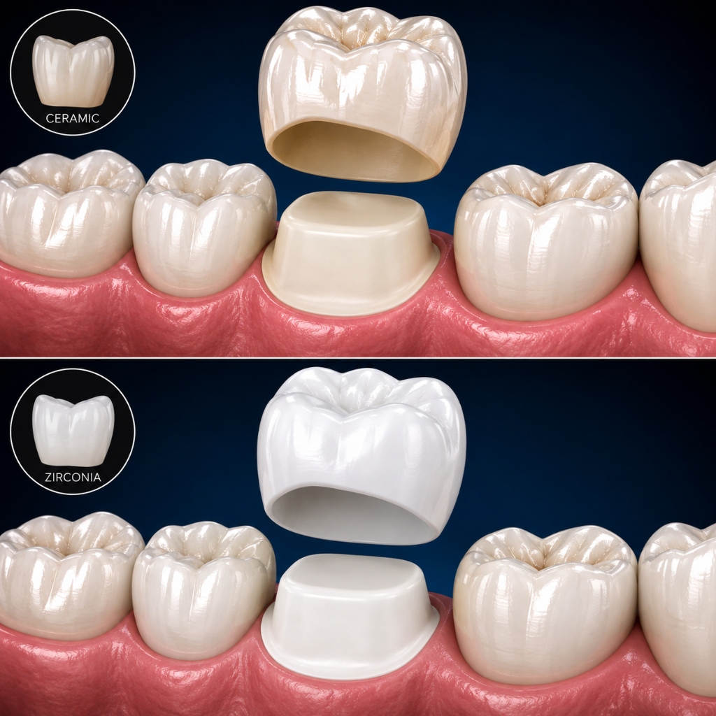 Ceramic & Zirconia Crowns/Caps Example 1